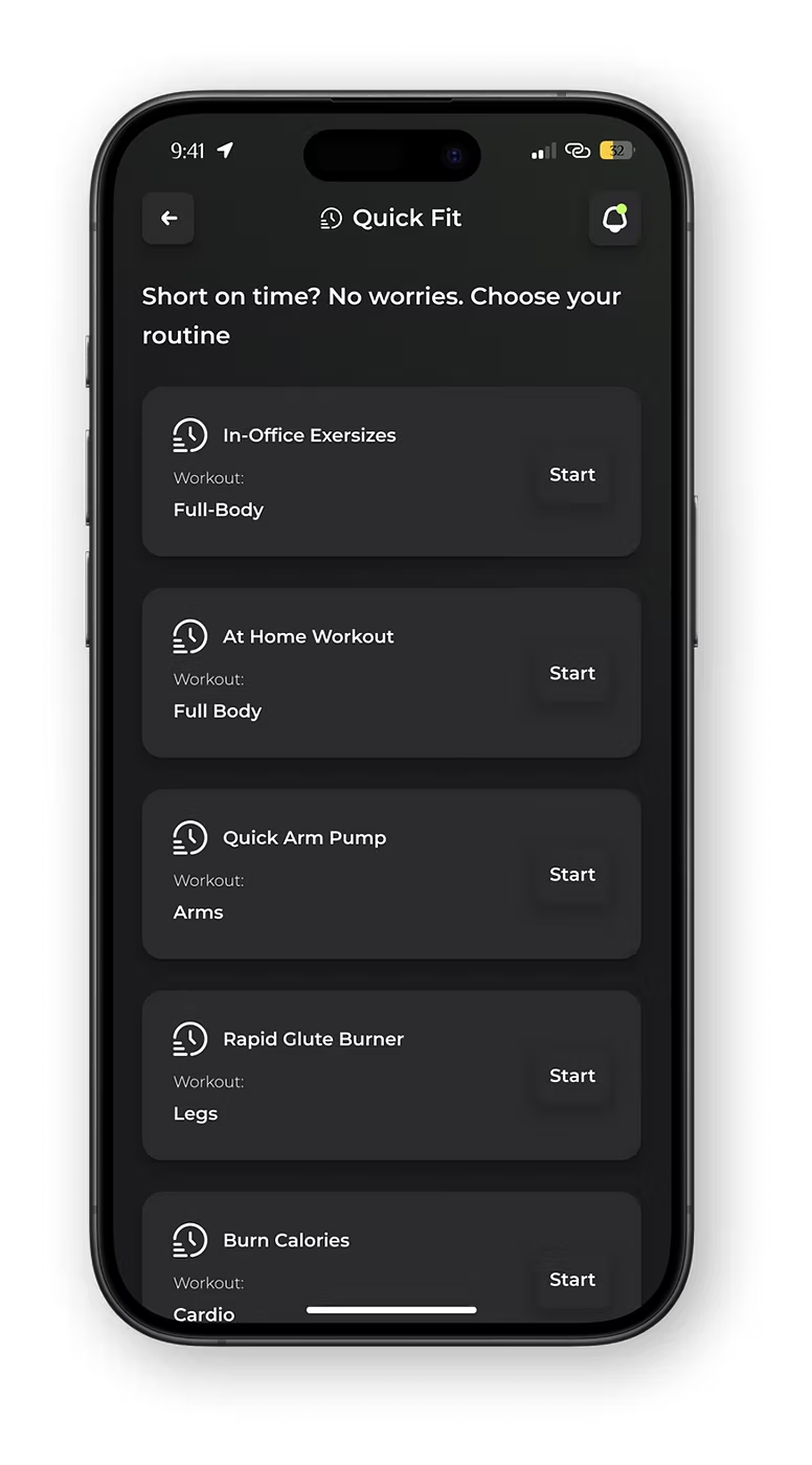 Quick Fit Detail — At Home Workout